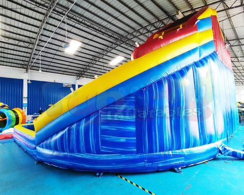 1000D Playground Bounce House Inflatable Water Slide With Pool