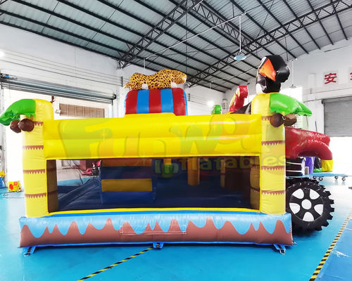 TUV Animal Zoo Jumping Bouncy Castle Inflatable Combo Bounce House