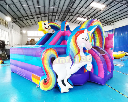 Backyard 1000D Unicorn Jumping Castle Inflatable Bouncer Combo