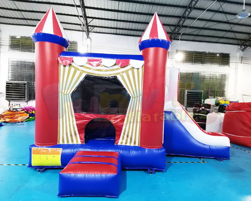 OEM Quadruple Stitching 18 OZ PVC Inflatable Bouncer Slide