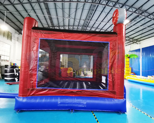 0.55mm PVC Superhero Jumping Castle Inflatable Commercial Bounce House