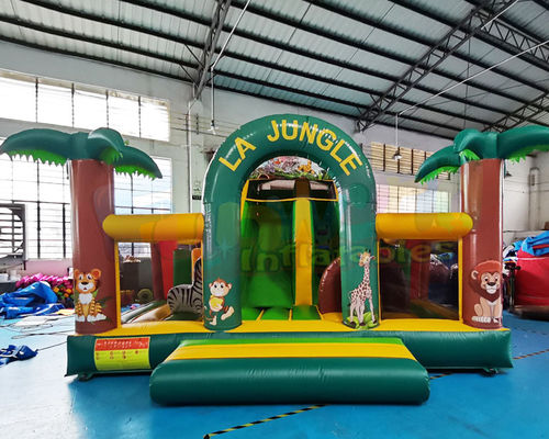 Hotel Inflatable Bounce House Combo Jungle Zoo Jumping Castle