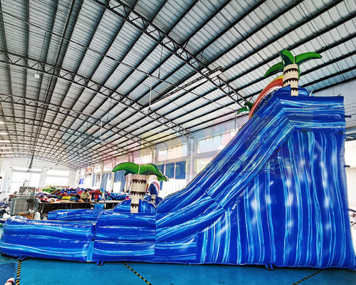 0.55mm PVC Outdoor Inflatable Water Slides Kids Bounce House