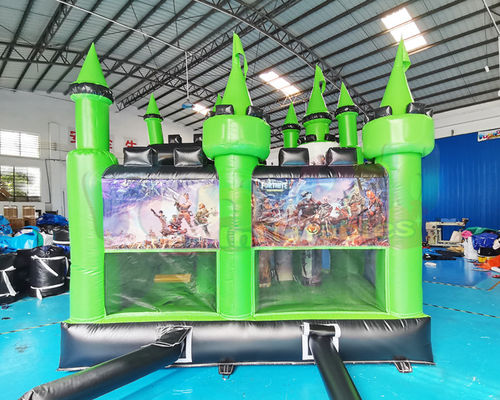 Super Hero Jumping Castle Inflatable Bouncer Slide Combo For Hotel