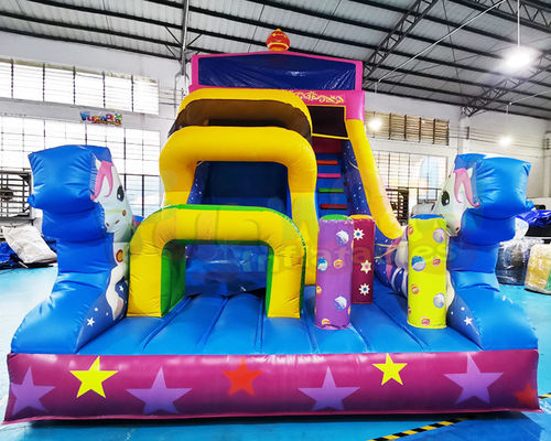 TUV Commercial Inflatable Slide Girl Carriage Princess Bounce House