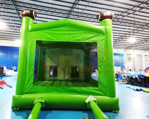 0.55mm PVC Inflatable Bounce Houses Rugby Bouncy Jumping Castle