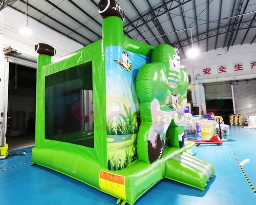 0.55mm PVC Inflatable Bounce Houses Rugby Bouncy Jumping Castle