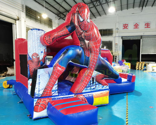 1000D Superhero Bounce House Combo Inflatable Jumping Castle