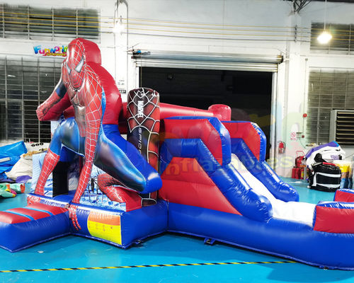 1000D Superhero Bounce House Combo Inflatable Jumping Castle