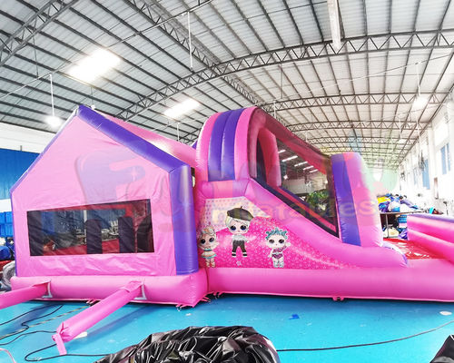 1000D PVC Commercial Combo Bounce House Playground Doll Bouncy Castle