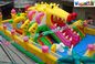 Custom Design Commercial Inflatable Water Parks For Kids 0.55mm PVC