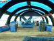 0.55mm PVC tarpaulin inflatable paintball tent, paintball field tent, paintball bunker