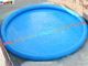 9M diameter Round shape Blue Swimming Inflatable Water Pools with thick "O" anchor point
