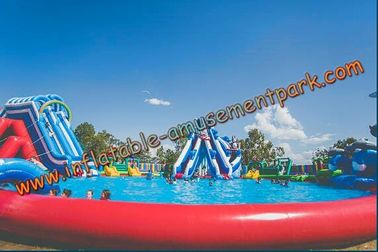 30 m Diameter  Inflatable Water Parks Colorfull Inflatable Amusement Park