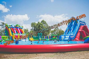 30 m Diameter  Inflatable Water Parks Colorfull Inflatable Amusement Park