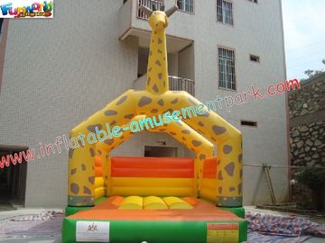 Kids Outdoor Inflatable Giraffe Bouncy And Jumping Castle Commercial Bouncy Castles