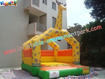 Kids Outdoor Inflatable Giraffe Bouncy And Jumping Castle Commercial Bouncy Castles