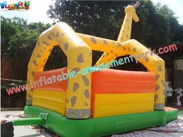 Kids Outdoor Inflatable Giraffe Bouncy And Jumping Castle Commercial Bouncy Castles