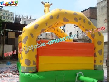 Kids Outdoor Inflatable Giraffe Bouncy And Jumping Castle Commercial Bouncy Castles