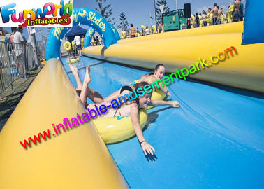 Giant 100M Famous Inflatable Big Water Slide , Inflatable City Slide  For Summer