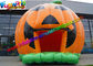 Orange Custom Commercial Bouncy Castles  , Inflatable Pumpking Bounce House