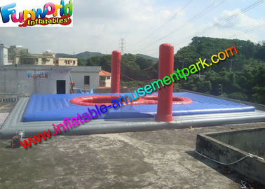 1500W Blower  Inflatable Sports Games , Popular Inflatable Bossaball Court