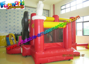 Mickey Mouse Inflatable Bounce Houses , Small Jumping Castle With Repair Kit