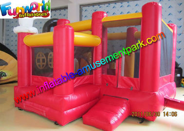 Mickey Mouse Inflatable Bounce Houses , Small Jumping Castle With Repair Kit