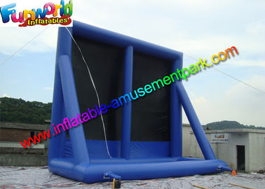 11 x 10 Dark Blue Inflatable Movie Screen , Inflatable Projector Screens / Theater