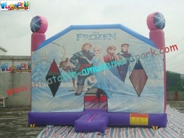 Customized Forzen 5 In 1 Combo Bounce House Jumpers With 0.55mm PVC Tarpualin