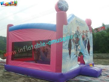 Customized Forzen 5 In 1 Combo Bounce House Jumpers With 0.55mm PVC Tarpualin