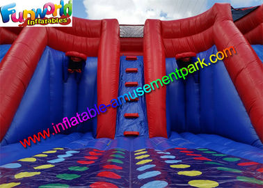 Funny Red EN71 Inflatable  Sports Games , Inflatable Twister Game for Rental