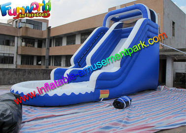 Kids inflatable water slide , Blue Inflatable Wet Slide Combo Game