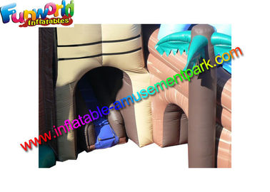 Shipwreck Pirate Outdoor Inflatable Water Slides  , Inflatable Water Pool Slides With Tree