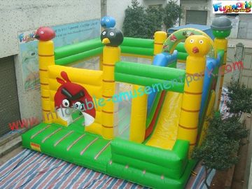 0.55mm PVC Tarpualin Inflatable bouncer slide Combo , Bouncer Jumpers Custom