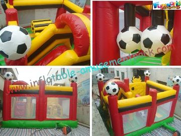 Custom Football Inflatable Combo In One , Bull Combo Units With Affordable Price