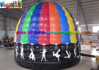 Music Inflatable Disco Dome Bouncy Castles Customized For Dancing