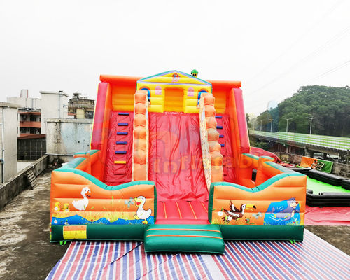 Quadruple Stitching Commercial Inflatable Slide Children Bounce House Jumping Castle